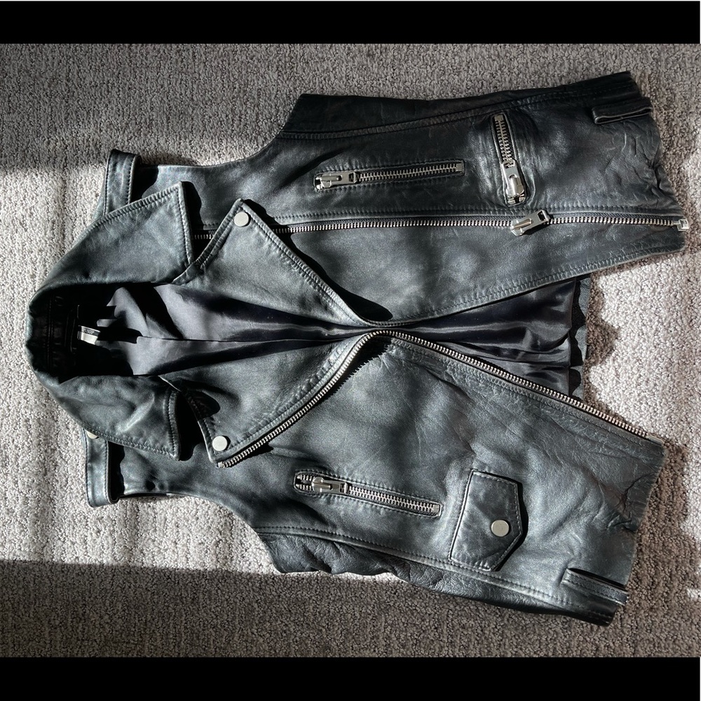 100% Authentic TopShop Leather Vest